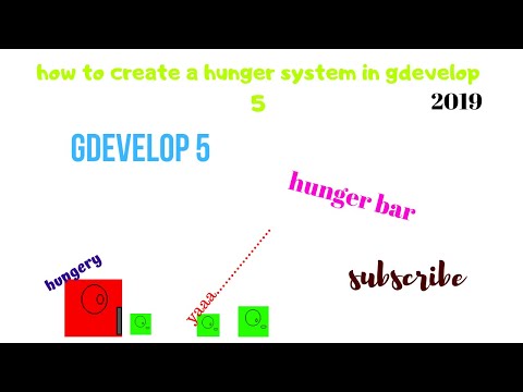 How to make a hunger system in gdevelop 5 (eating game)
