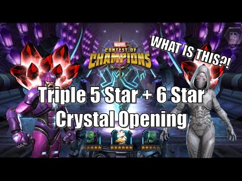 WHAT IS THIS?! Triple 5 Star + 6 Star Crystal Opening | Marvel Contest of Champions