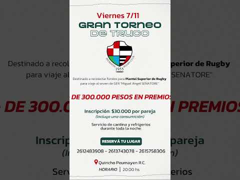 Viernes 07/11/25. 20 hs. Luján de Cuyo, Prov. de Mendoza. #locosxeltruco #truco #trucoargentino