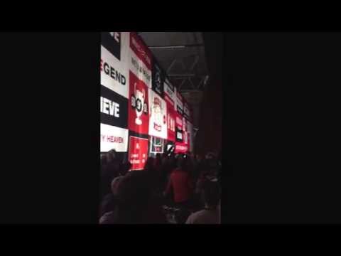 Manchester United fans in Red Square prematch vs Man City