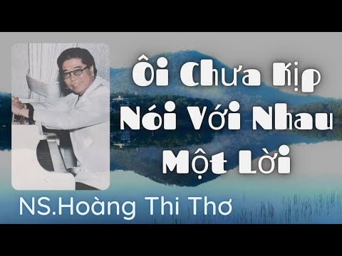 Ôi chưa kịp nói với nhau một lời - Lưu Bích