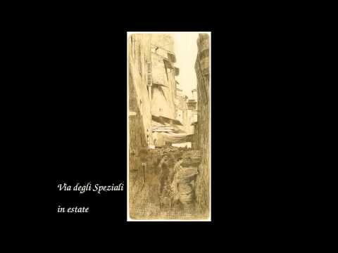 Telemaco Signorini: scorci di Firenze - acqueforti