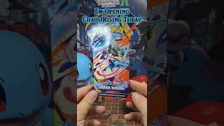 opening my first Pokémon chaos rising pack