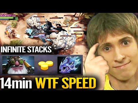 DENDI Sniper 14 Min Max Attack Speed Build - How To Mid With Sniper Dota 2