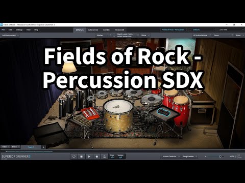 Toontrack Superior Drummer 3 - Fields of Rock - Percussion SDX All Presets DEMO