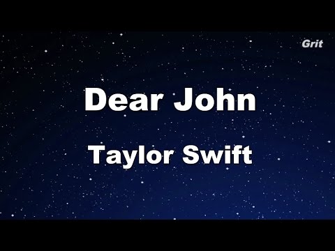 Dear John - Taylor Swift Karaoke【No Guide Melody】