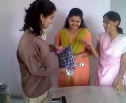 Tripta's birthday gift at office