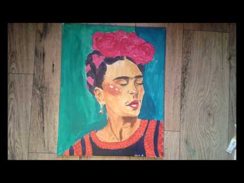 Nada Es Negro - Realmente Nada (Frida Kahlo Painting Time-Lapse) | Dal