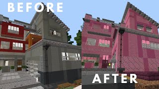 MY PINK HOUSE TOUR (Minecraft Furniture World iOS)