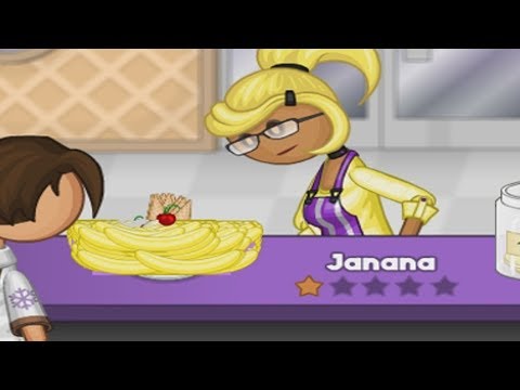 crashing papa's scooperia by giving janana 3,106 bananas