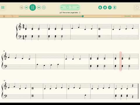 P27 This is not Jingle Bell  - 80% - Lesson book-  Level 1 - Piano Adventures Faber - play along