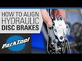 How To Align A Hydraulic Disc Brake On A Bike