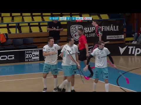 Highlights Tipsport Superligy: Florbal Ústí - Technology Florbal MB 3:7