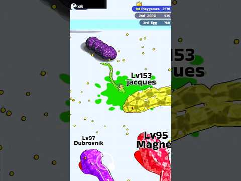 Snake Clash: A Battle of Mind and Speed! 🥵v14 #snakegame #snake #epic #funny #sn#shorts