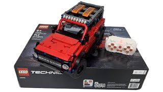 LEGO Technic 42213 Ford Bronco - Unboxing - Full RC Mod Build + Extreme Ramp Test (4K)
