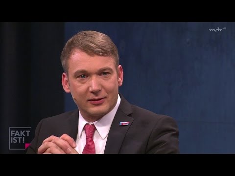 André Poggenburg AfD bei MDR FAKT IST! vom 23.01.2017 ( feat. Götz Kubitschek )