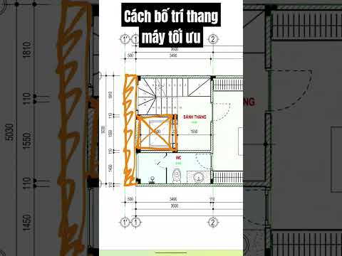 Cách bố trí thang máy tối ưu cho nhà phố. #thietkenhapho #thietkenhaong #nhadep #shorts #uphome