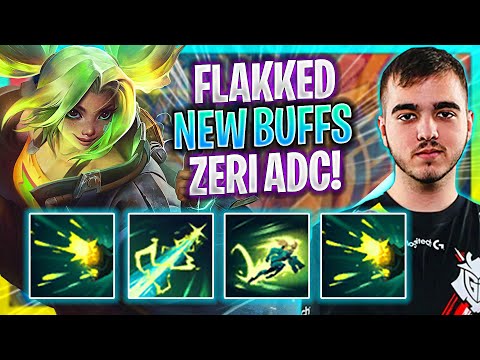 FLAKKED IS SO GOOD WITH ZERI NEW BUFFS! | HRTS Flakked Plays Zeri ADC vs Kai'sa! | Preseason 2023