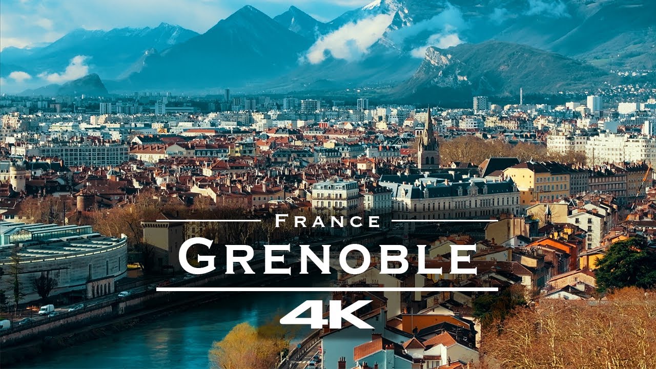 Grenoble, France in 4K 🇫🇷 | Stunning Drone Aerial Views of the French Alps