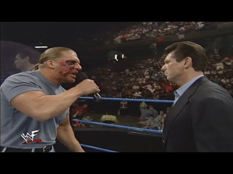 Triple H Announces His Retirement From The WWF Following Rattlesnake Attack! SMACKDOWN! 14/10/99