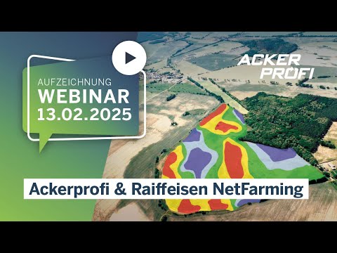Webinar »Ackerprofi & Raiffeisen NetFarming«
