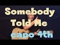 Somebody Told Me (The Killers) Easy Strum Guitar ...