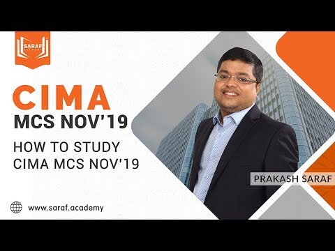 MCS NOV19 |  How to study CIMA MCS