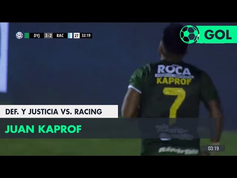 Juan Kaprof (3-2) Def. y Justicia vs Racing | Fecha 23 - Superliga Argentina 2017/2018