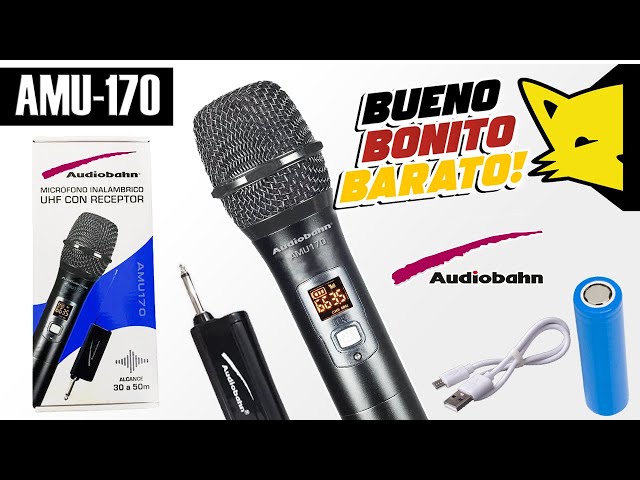 Vídeo relacionado con Micrófono inalámbrico huacam, micrófono inalámbrico recargable, micrófono inalámbrico dinámico doble portátil para cantar karaoke (03)