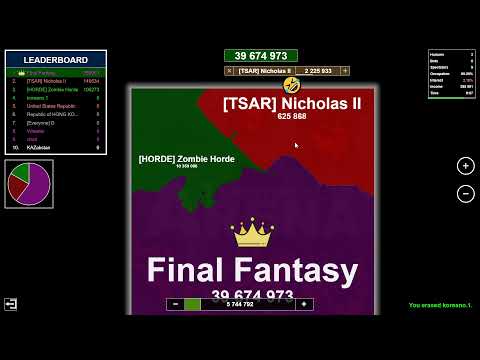 It Truly Is The Final Fantasy! The Luckiest Match I've Ever Had! Territory Games io - Territorial IO