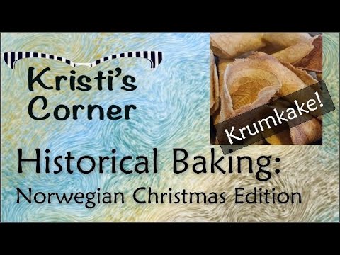 Historical Baking: Special Norwegian Christmas Edition - Krumkake!