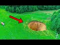 Enormous Hole Comes Out In the Farmer's Land, He Places A Camera There And Catches a Neighbor