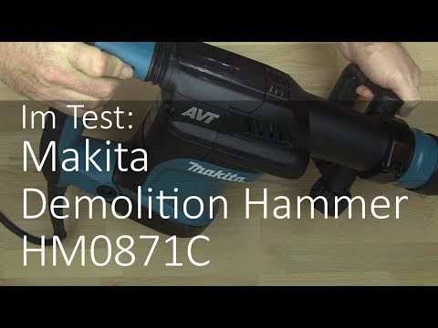 Makita Atskėlimo plaktukas HM0871C SDS-MAX video