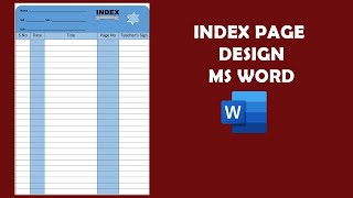 How to Create Index in Ms Word