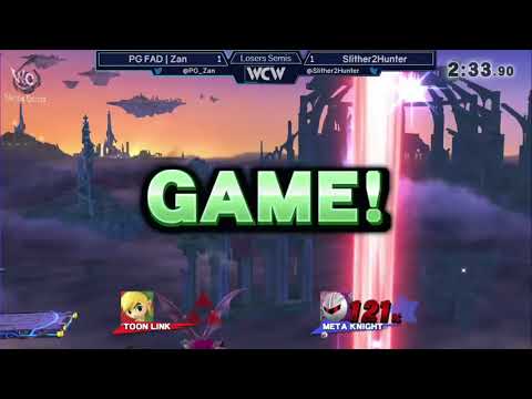 WCW 21 - PG | Zan (Toon Link) vs S2H (Meta Knight) Losers Semis