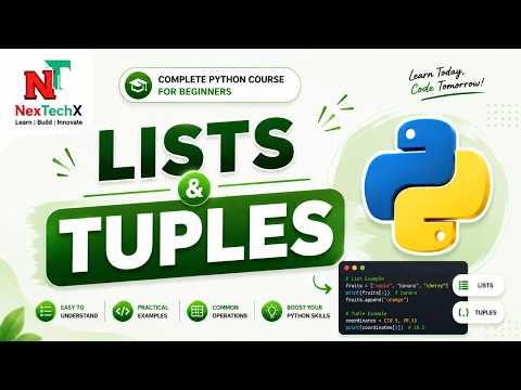 4 Python Lists And Tuples Explained Python Course For Beginners