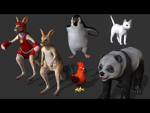FCMP-128 FREE ZOO 5. NEW ANIMALS PACK + ANIMATIONS (Nurien MStar 3D Pets)