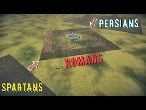Spartans vs Roman Legion vs Persians - UEBS 2