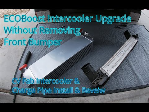 ECOBOOST MUSTANG INTERCOOLER INSTALL FROM CV FABRICATION AND CHARGE PIPE INSTALL HOW TO & REVIEW