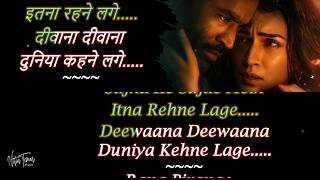 Download lagu Deewana Deewana Karaoke with Scrolling Lyrics: AR Rahman | Tere Ishk Mein | Dhanush, Kriti | Irshad mp3