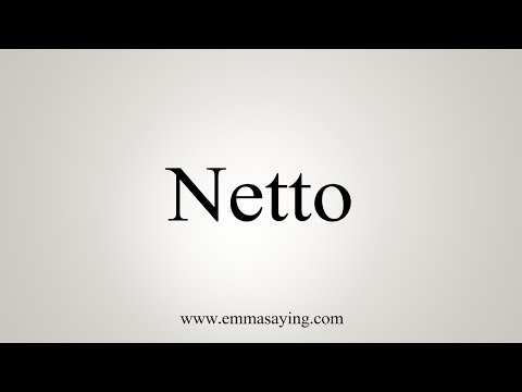 How To Say Netto