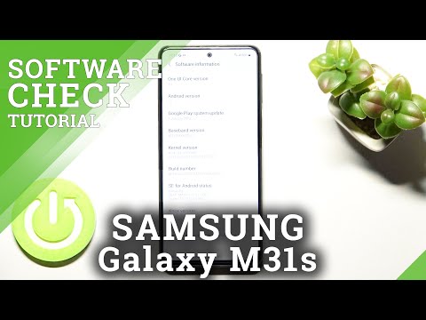 How to Check Android Version on SAMSUNG Galaxy M31s // Software Information