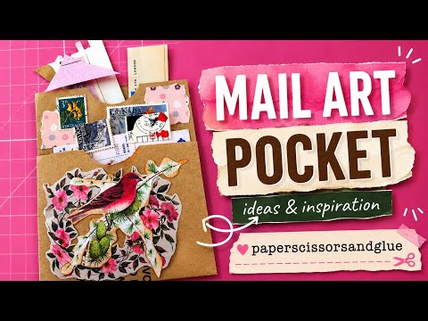 Mail pockets using up scraps ✂️📬✉️ #junkjournalideas