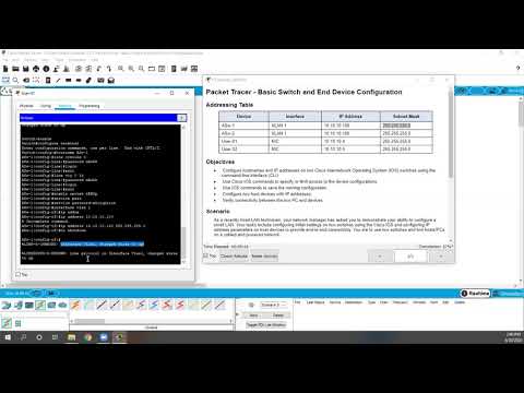 Intro to Networks - Getting Started with Packet Tracer 2.9.1 Basic Switch & End Device Configuration