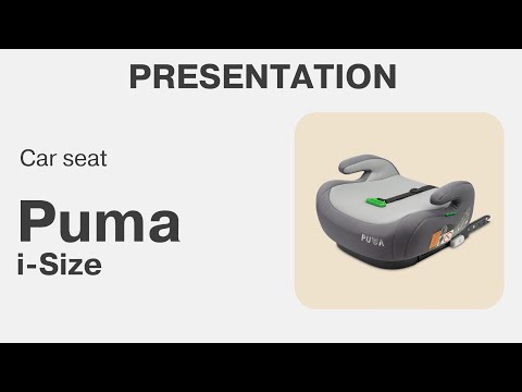 Automobilinė kėdutė - paaukštinimas Caretero Puma Isofix-I-Size, 125-150 cm, juodos ir pilkos spalvos video