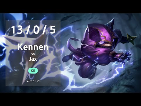 Kennen Top vs Jax - KR Challenger Patch 13.20