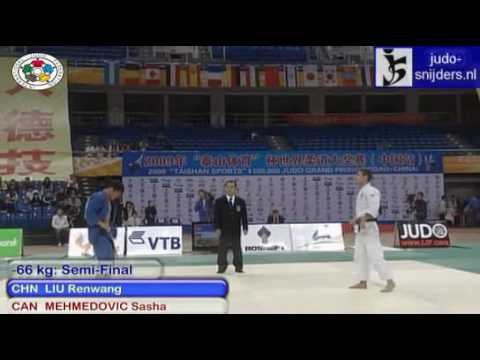Judo 2009 GP Qingdao: Renwang Liu (CHN) - Sasha Mehmedovic (CAN) [-66kg] bronze.