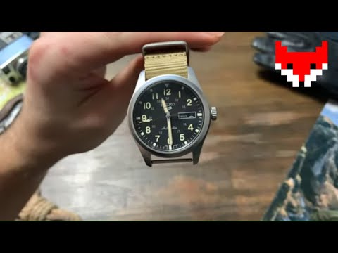 Seiko SRPG35K1 |  Seiko Filed Watch | Herren Analog Automatik Uhr mit Nylon Armband |