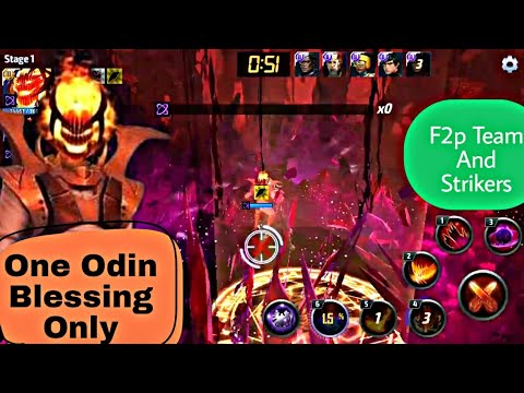 Dormammu Solo Knull With F2P Team & Strikers - Marvel Future Fight