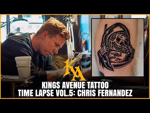 Chris Fernandez: Tattoo Time Lapse Vol. 5 Skull Reaper